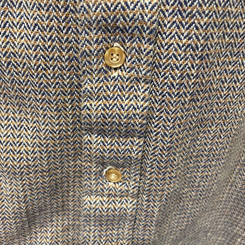 Halston Wool Blend Plaid Button Down Long Sleeve … - image 5